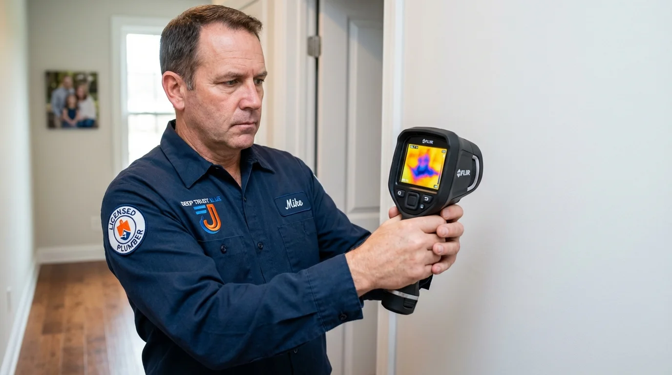 Thermal imaging leak detection by Johns Plumbing LLC in Chester Springs